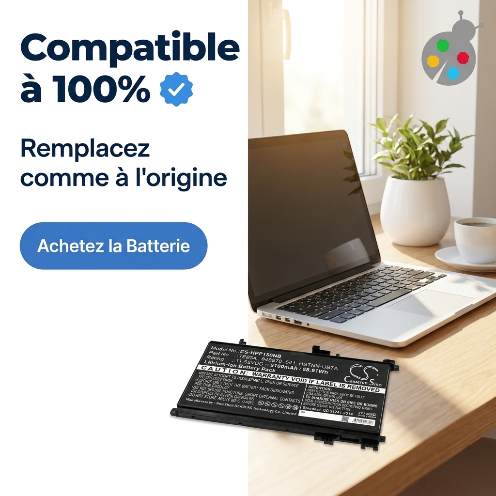 Batterie ordinateur portable hp pavilion 15 bc304nf