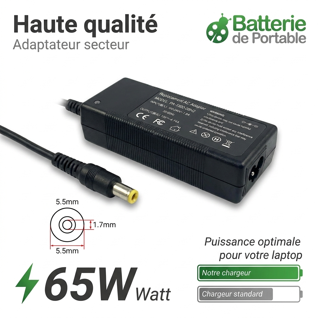 Chargeur ordinateur portable acer aspire 8930 6520
