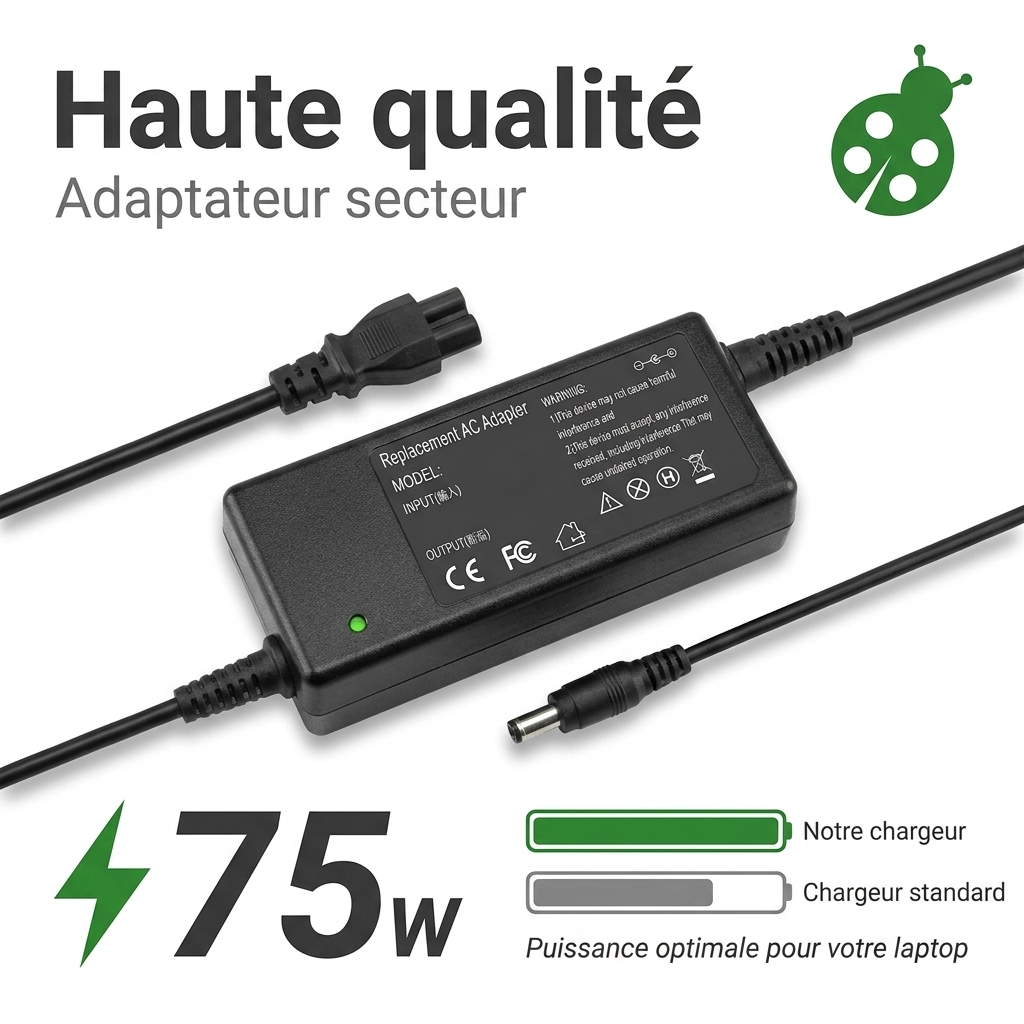 Chargeur ordinateur portable toshiba tecra a11 1ev