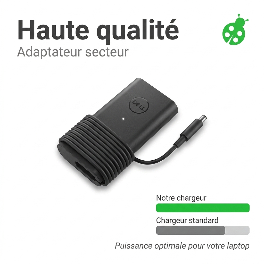 Chargeur ordinateur portable dell xps 15 9500 r1845s