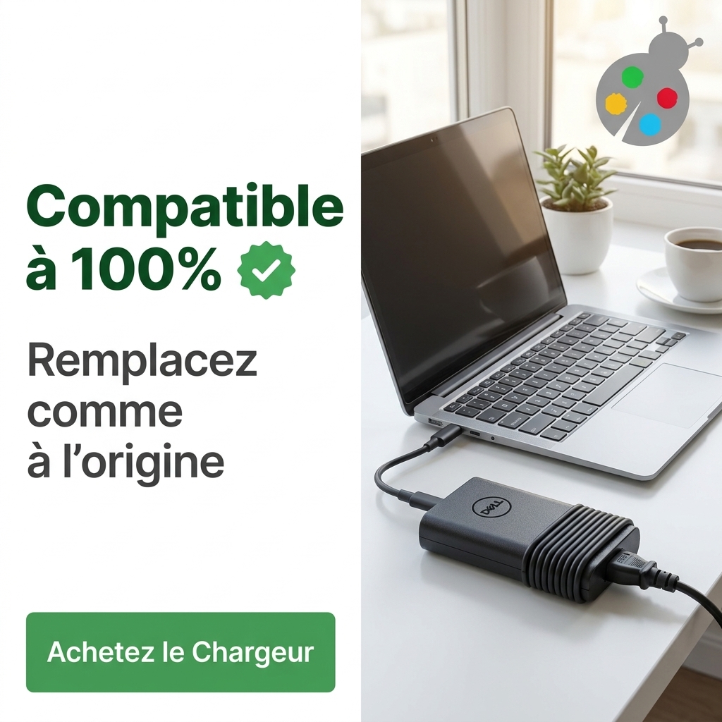 Chargeur ordinateur portable dell xps 15 9500 r1845s