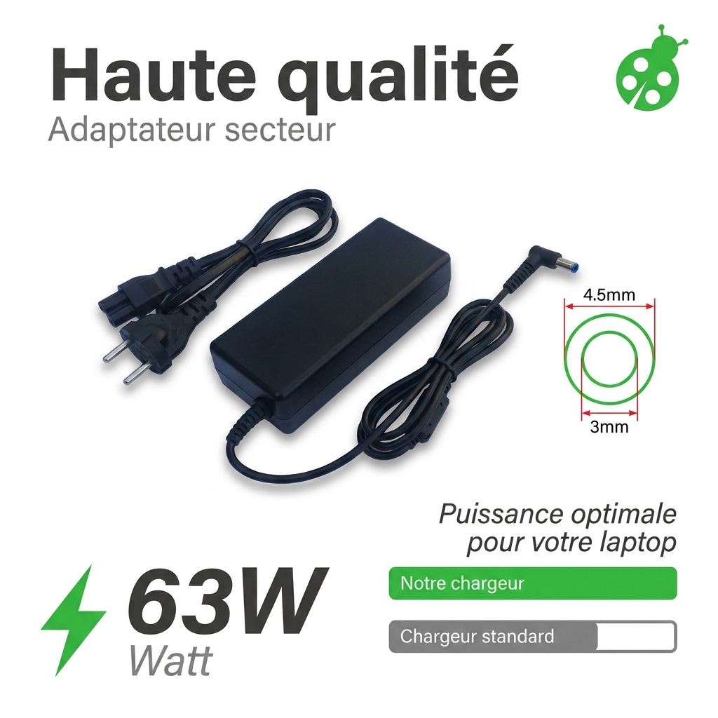 Chargeur ordinateur portable hp  pavilion plus 14 eh0022nf