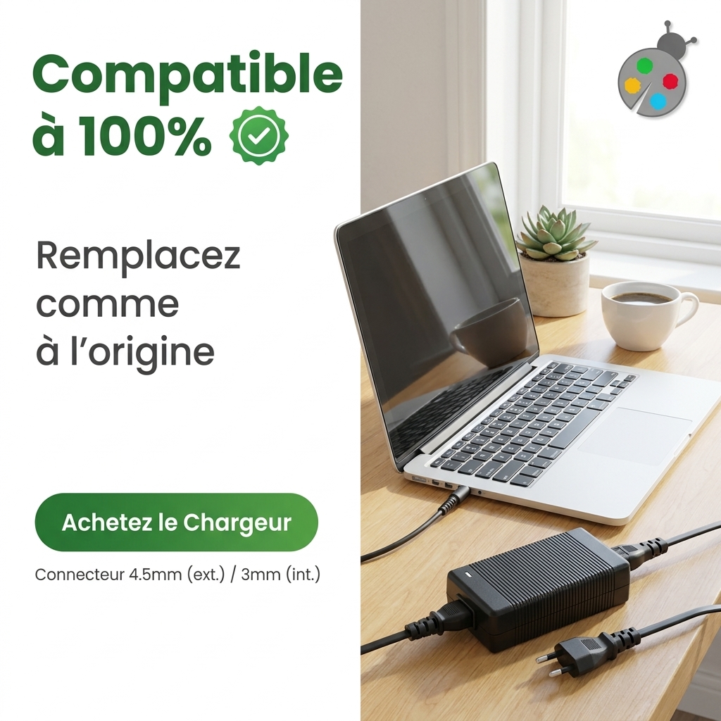 Chargeur ordinateur portable hp  pavilion plus 14 eh0022nf