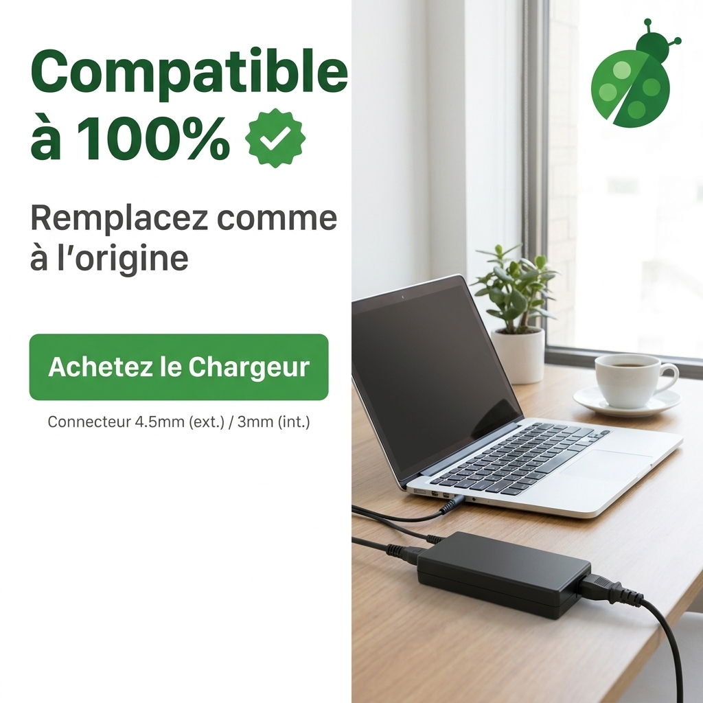 Chargeur ordinateur portable hp  elitebook 840 g4