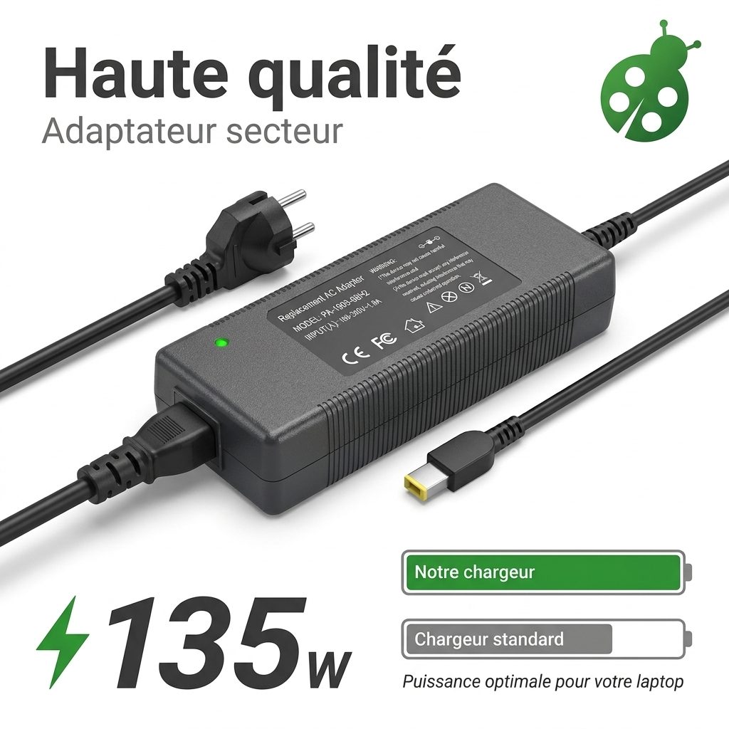 Chargeur ordinateur portable lenovo thinkpad p15v gen 3