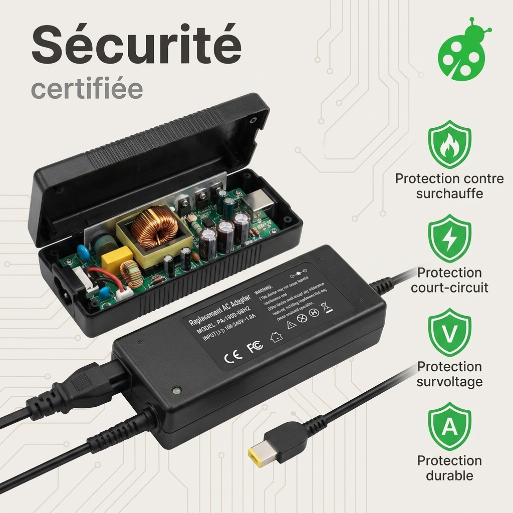Chargeur ordinateur portable lenovo thinkpad p15v gen 3