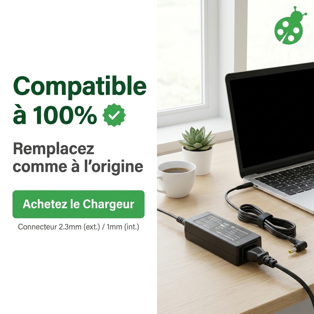 Chargeur ordinateur portable asus eee pc 1215