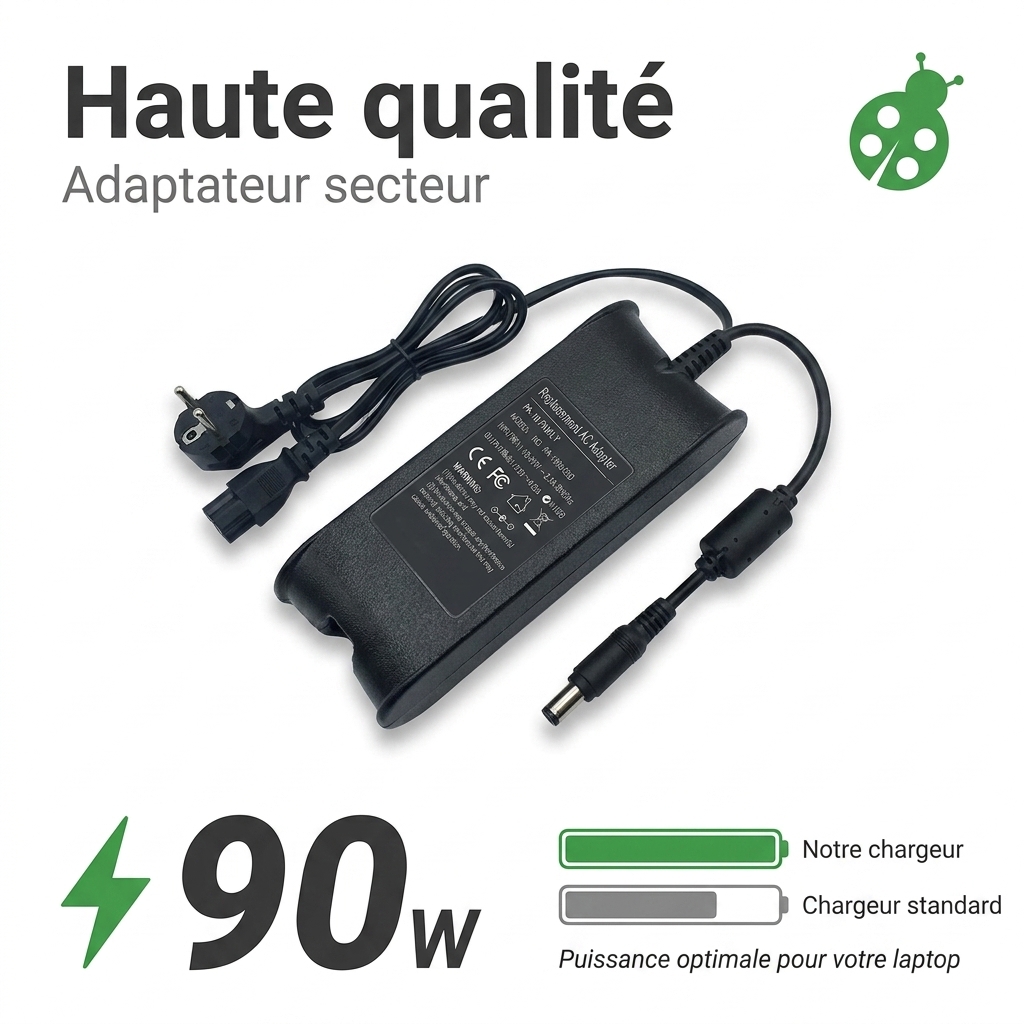 Chargeur ordinateur portable dell latitude e5500