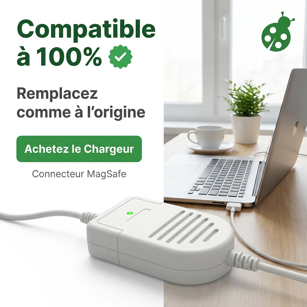 Chargeur   macbook 13 a1342 mid 2010