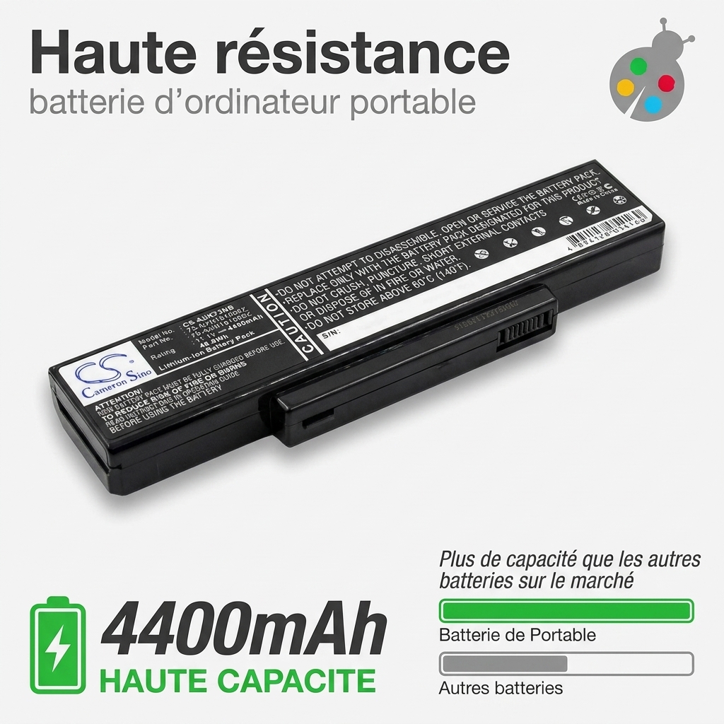 Batterie ordinateur portable asus n71j