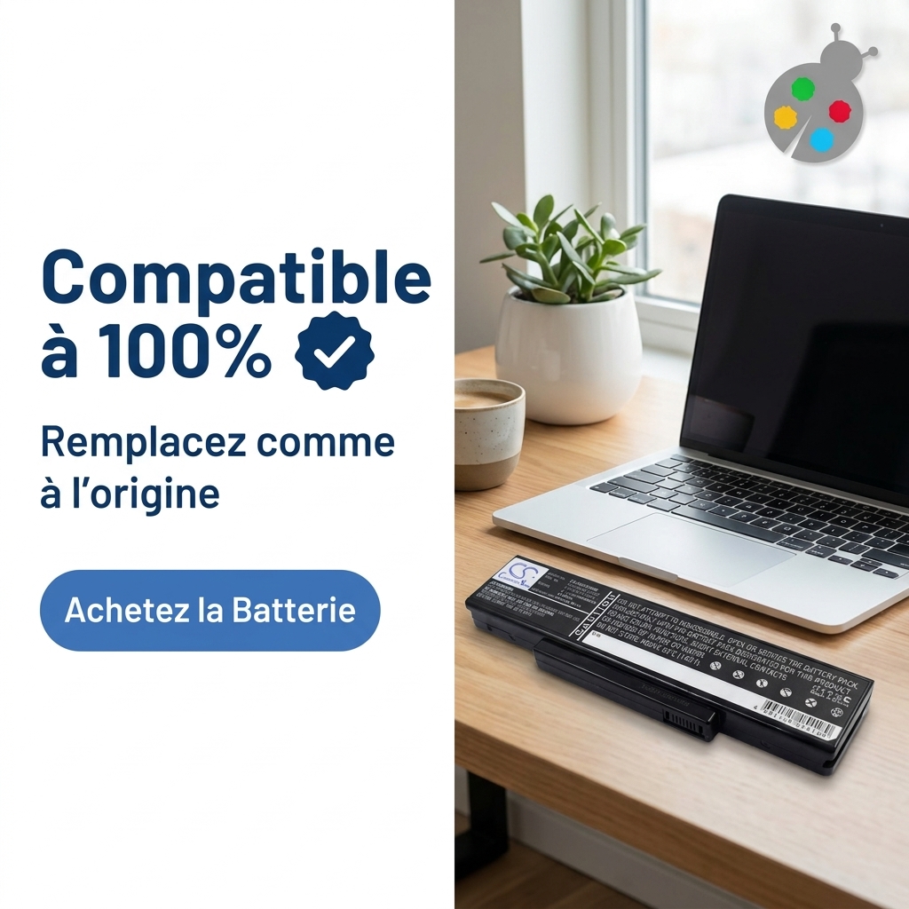 Batterie ordinateur portable asus n71j