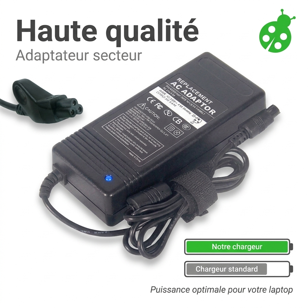 Chargeur ordinateur portable dell latitude pp01l