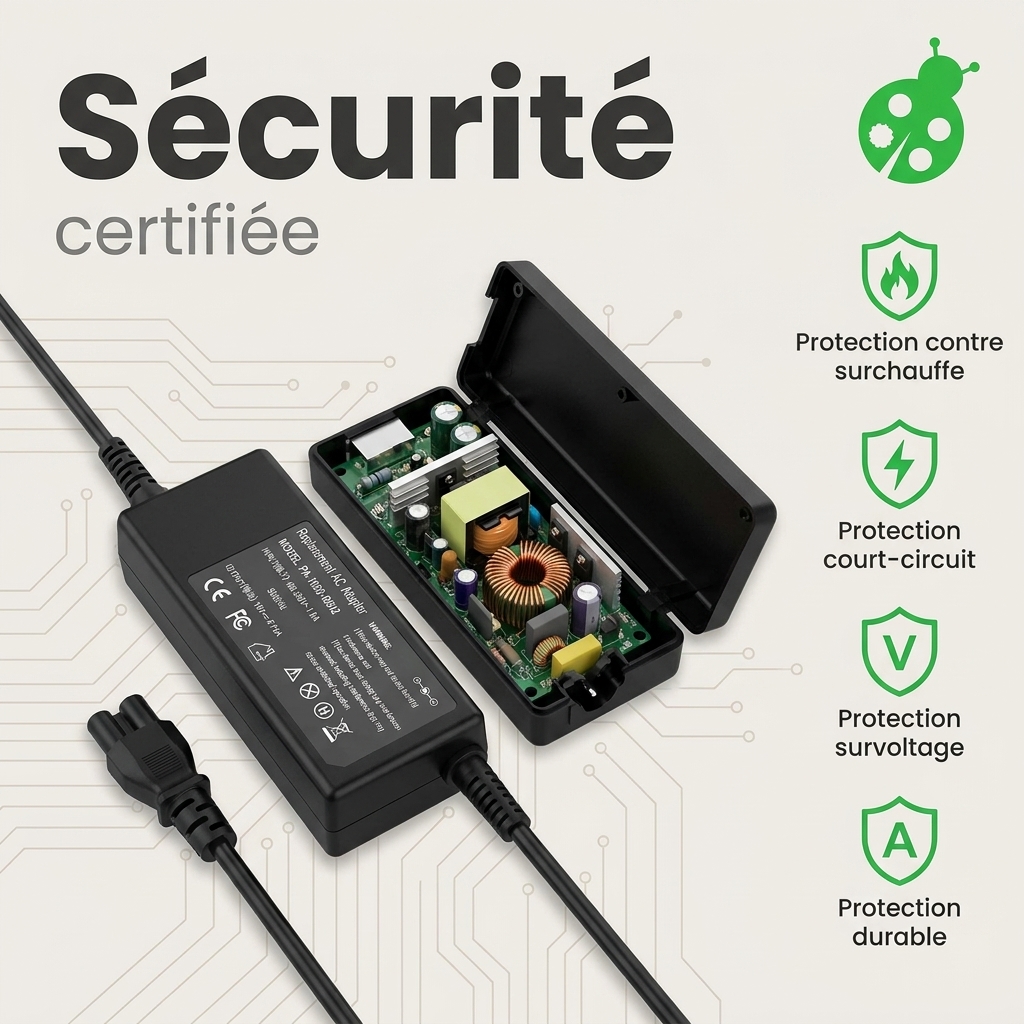 Chargeur ordinateur portable acer aspire e5 722