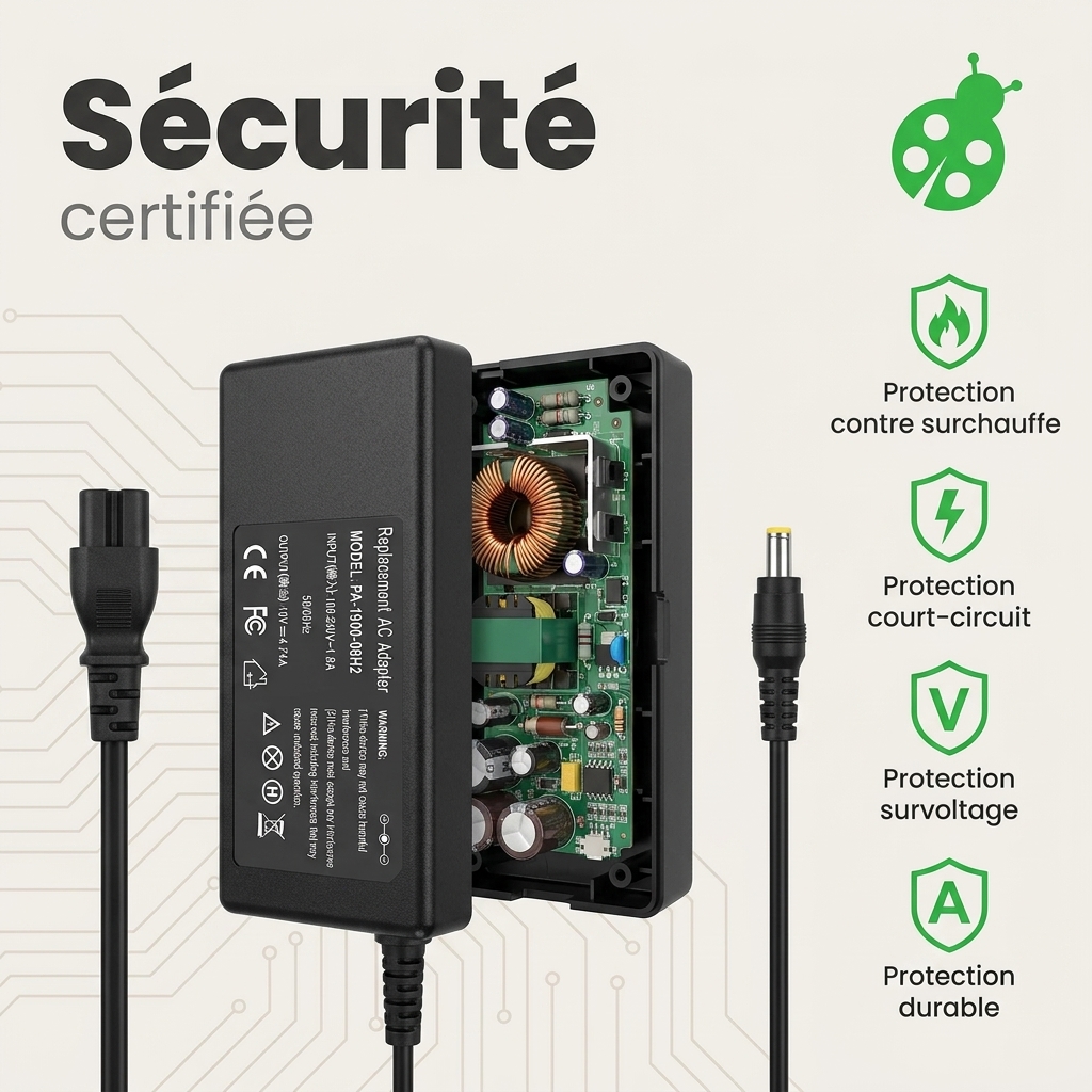 Chargeur ordinateur portable dell s2240tb