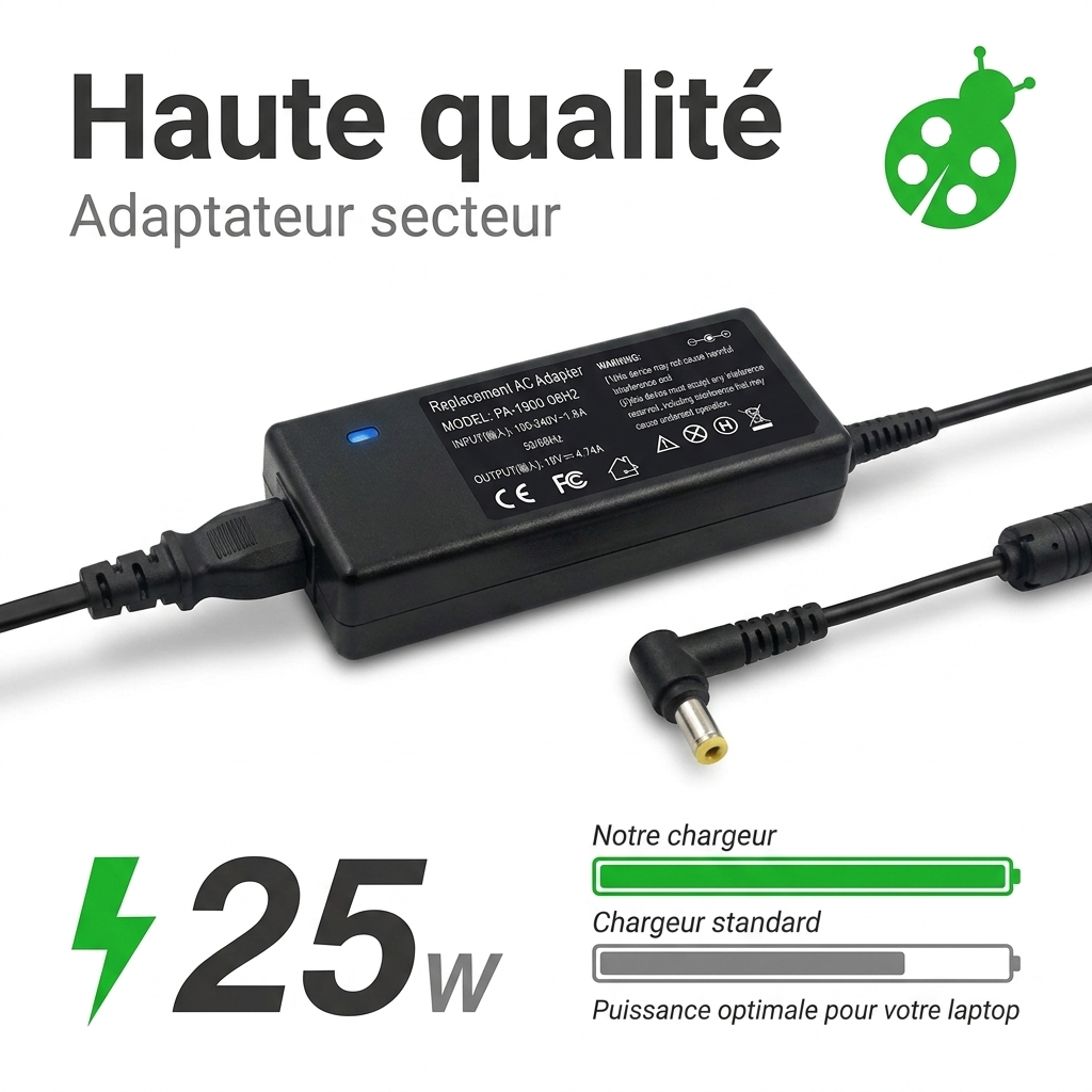 Chargeur ordinateur portable asus eee pc 2g