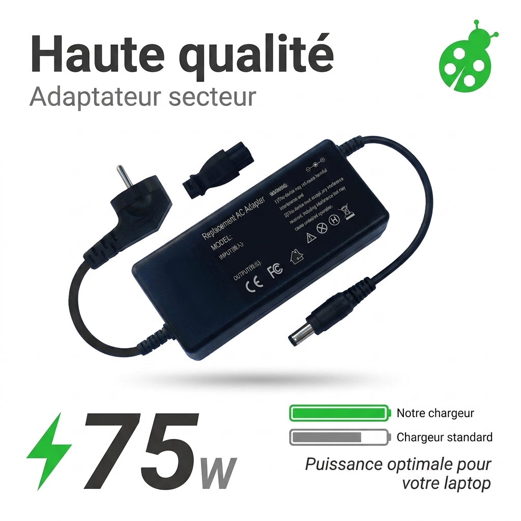 Chargeur ordinateur portable toshiba satellite u200
