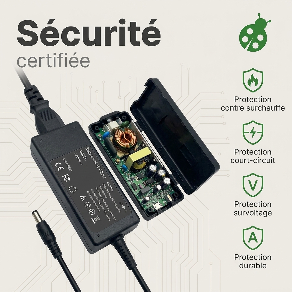 Chargeur ordinateur portable toshiba satellite u200