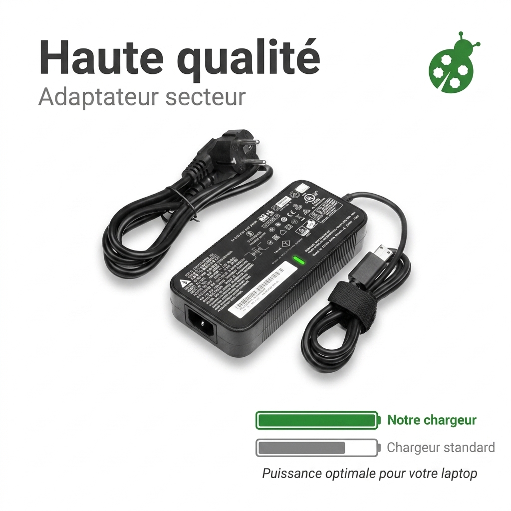 Chargeur ordinateur portable msi creatorpro x18 hx a14vmg ms-1822