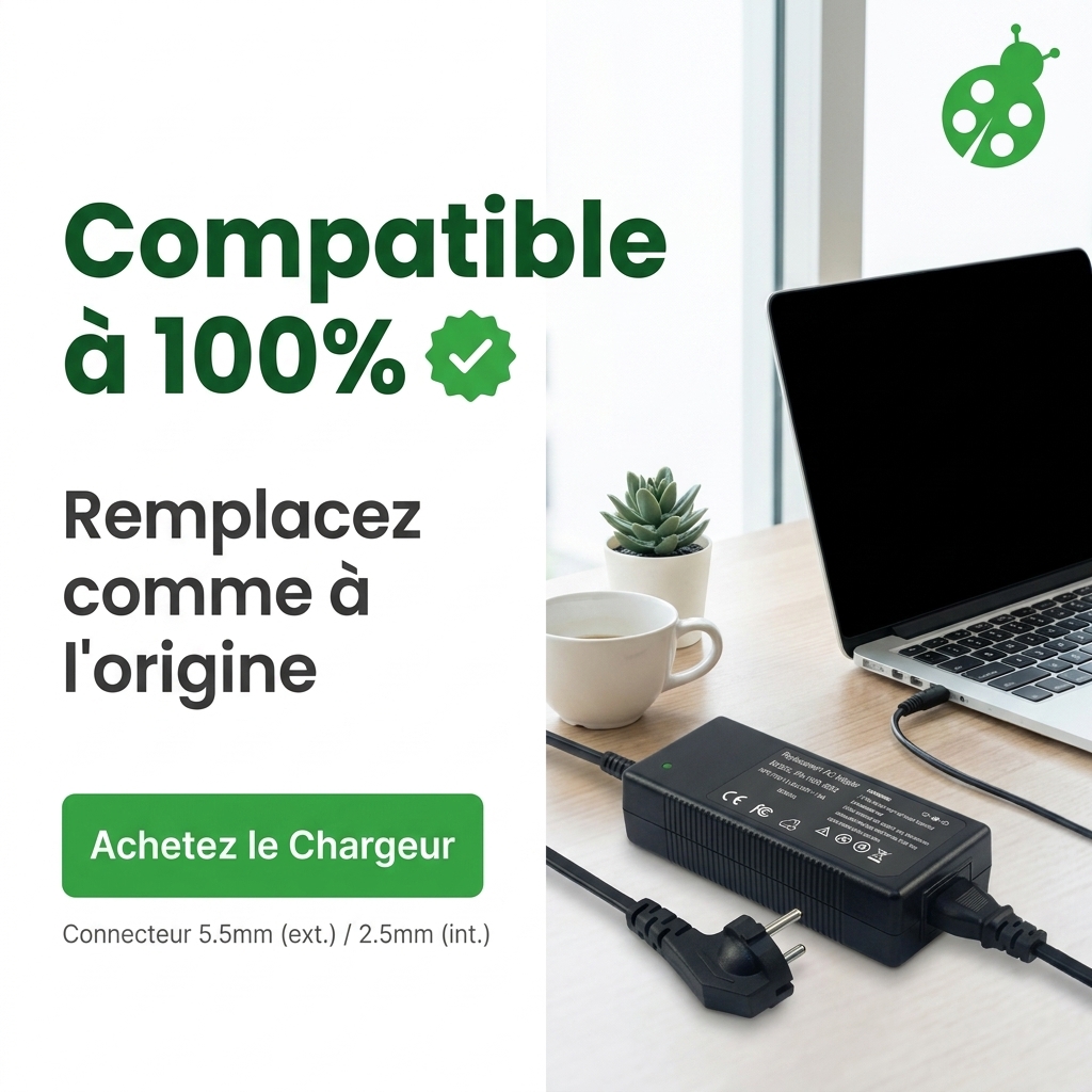 Chargeur ordinateur portable toshiba satellite l855