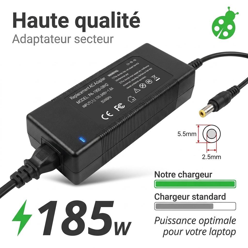 Chargeur ordinateur portable gigabyte aorus x3s v7 de325t