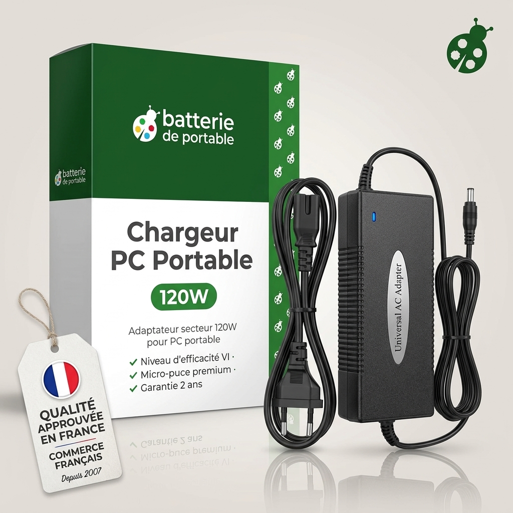 Adaptateur 120w chargeur ordinateur portable un