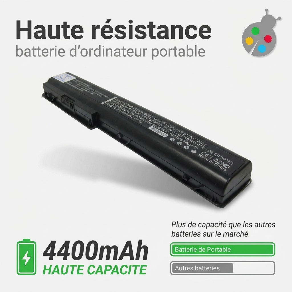 Batterie ordinateur portable hp pavilion dv7 1203ef