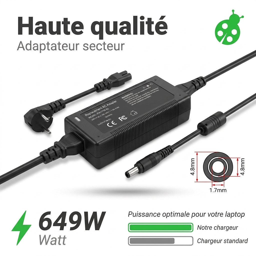Chargeur ordinateur portable hp  pavilion 15 b150ef