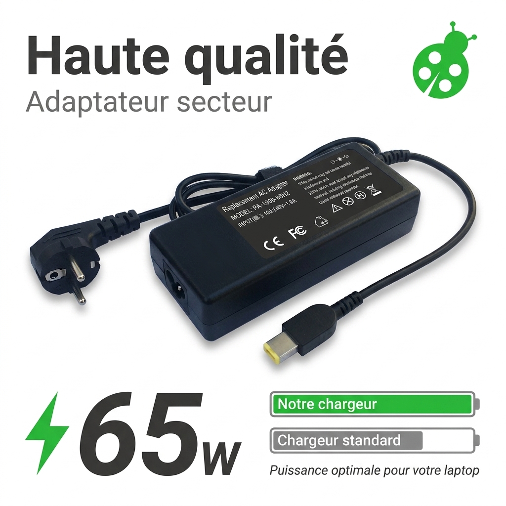 Chargeur ordinateur portable lenovo yoga 500 15isk(80r600adge)