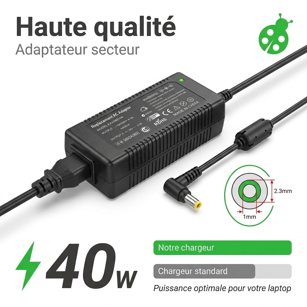 Chargeur ordinateur portable samsung chromebook 3 xe500c13