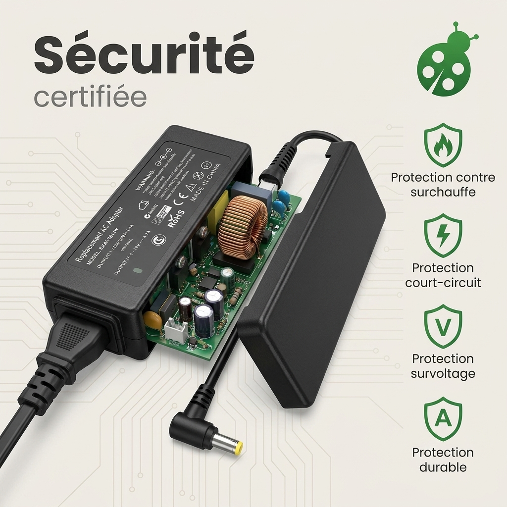 Chargeur ordinateur portable samsung chromebook 3 xe500c13