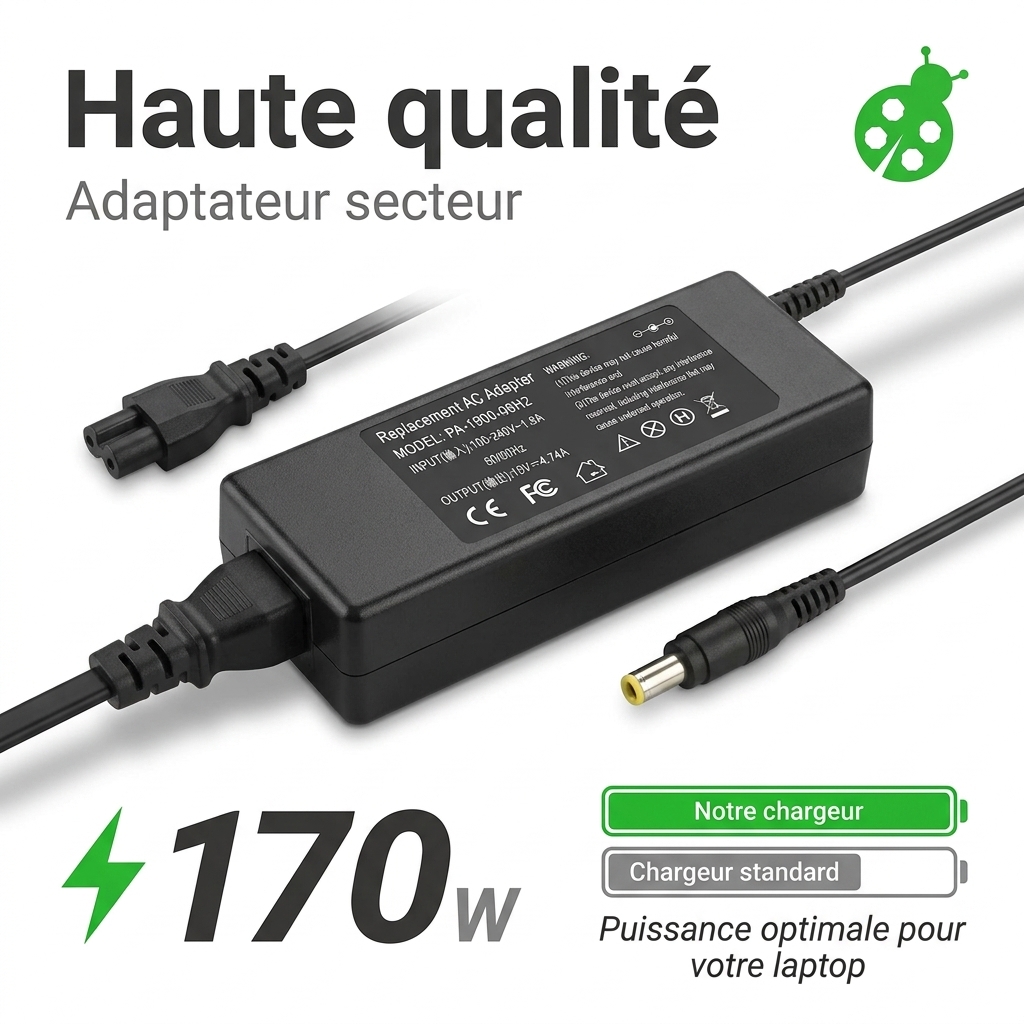 Chargeur ordinateur portable ibm thinkpad t400i