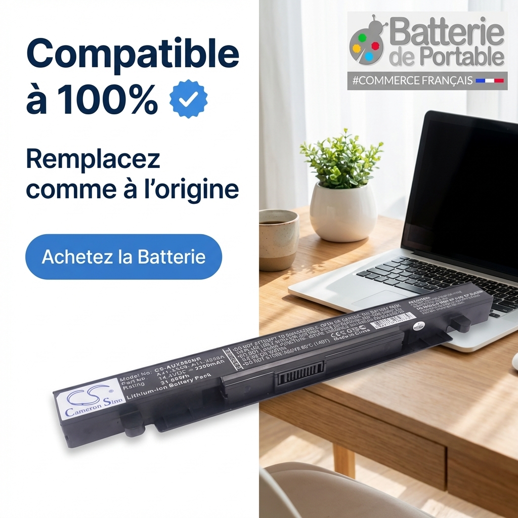Batterie ordinateur portable asus r510j