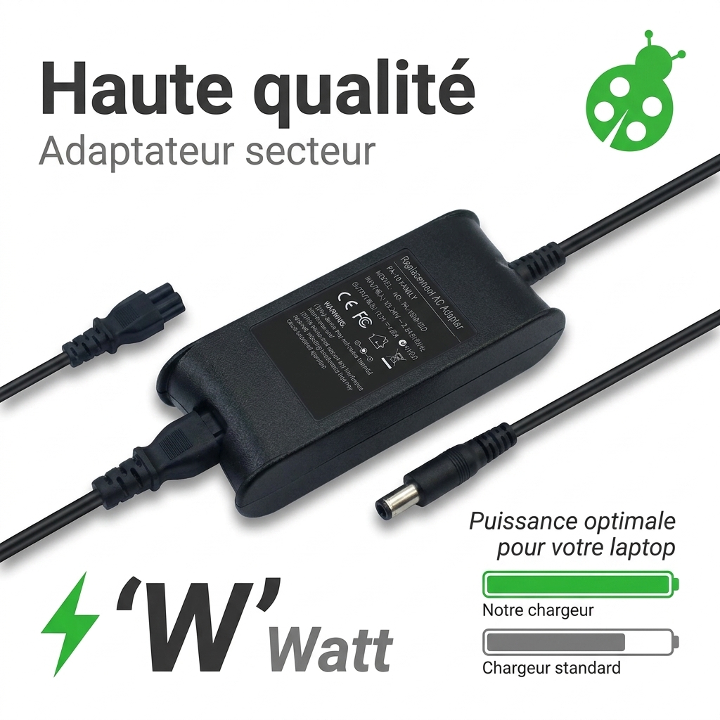 Chargeur ordinateur portable dell vostro 1550