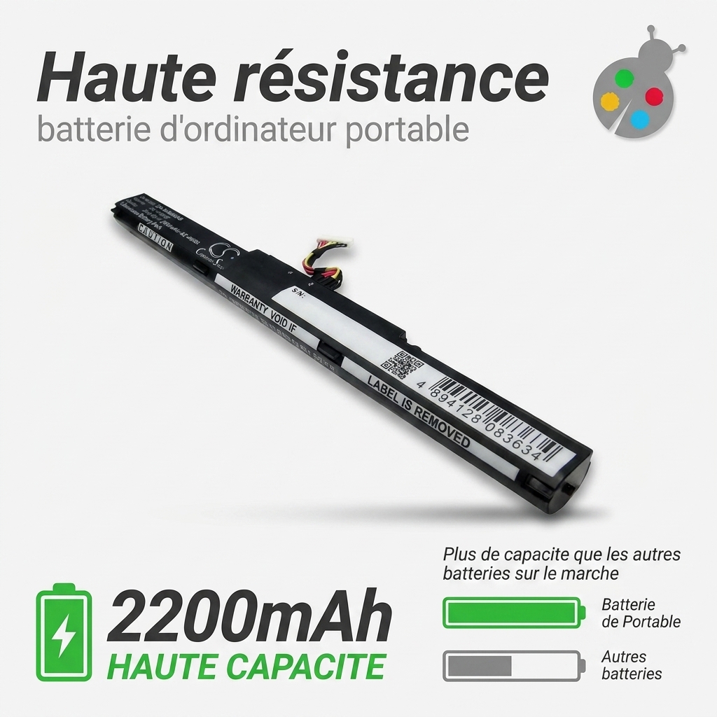 Batterie ordinateur portable asus a550dp5750