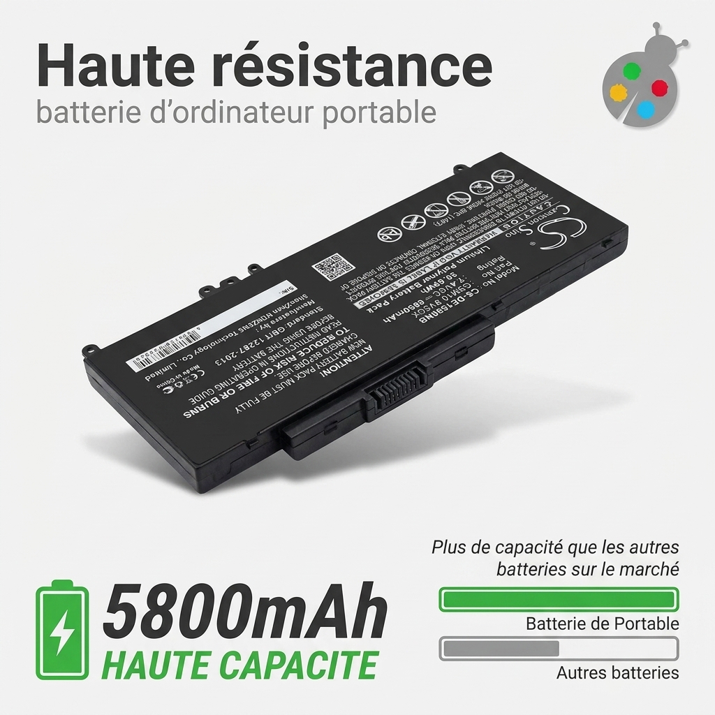 Batterie ordinateur portable dell latitude e5550