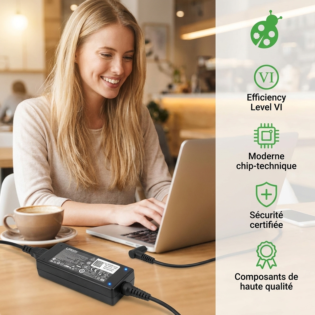 Chargeur ordinateur portable dell latitude st tablet t02g001