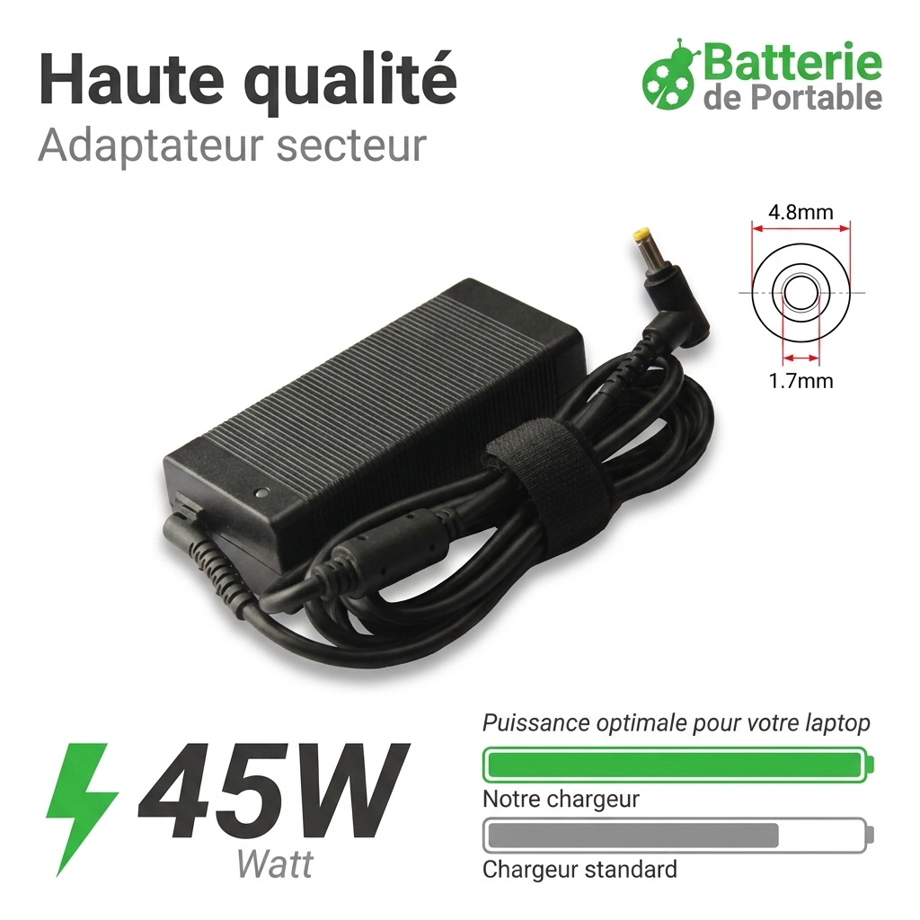 Chargeur ordinateur portable sony vaio pro 11 svp112a1cm