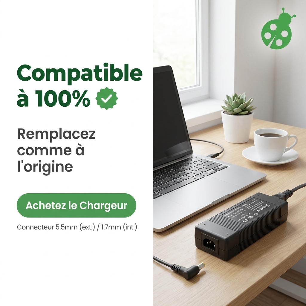 Chargeur ordinateur portable packard bell easynote minos gp2w