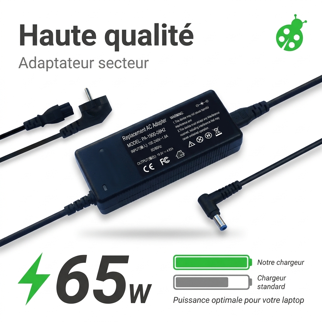 Chargeur ordinateur portable dell inspiron 15 5515