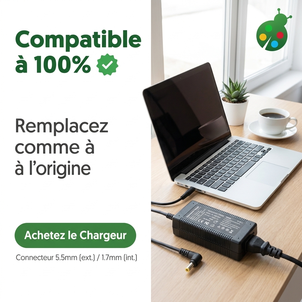 Chargeur ordinateur portable acer aspire v3 772g 747a162tbdwakk