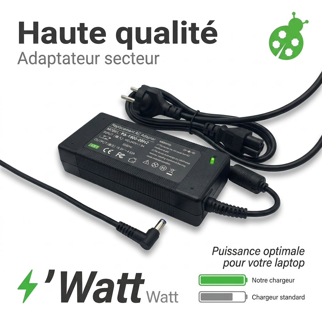 Chargeur ordinateur portable dell xps 13 9360 60w93