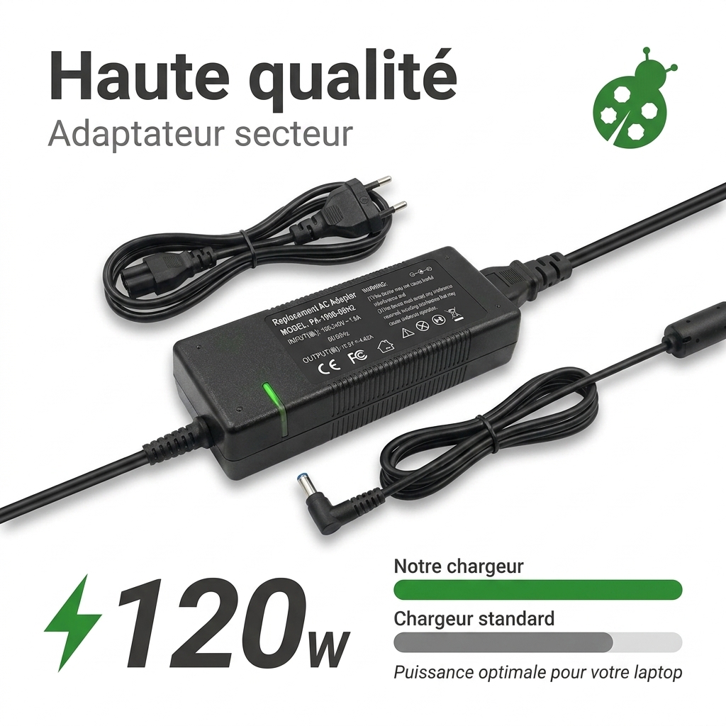 Chargeur ordinateur portable hp  pavilion 15 cx0060tx