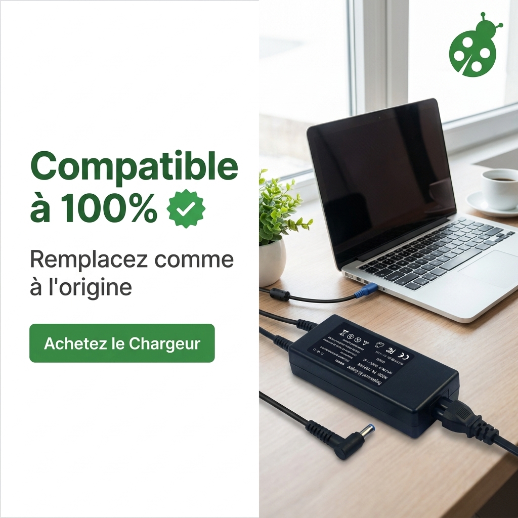 Chargeur ordinateur portable hp  pavilion 15 cx0060tx