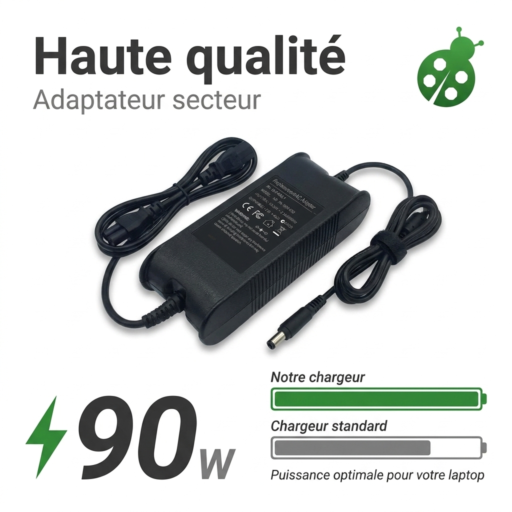 Chargeur ordinateur portable dell studio 14 (1457)