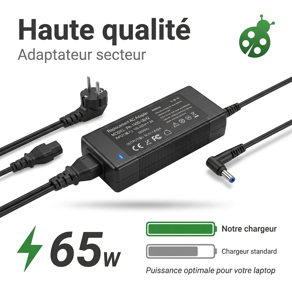 Chargeur ordinateur portable dell xps 12 mlk