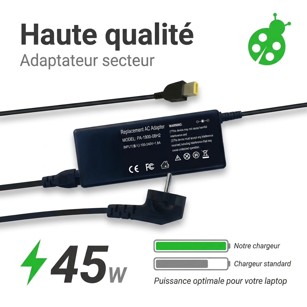 Chargeur ordinateur portable lenovo ideapad 500