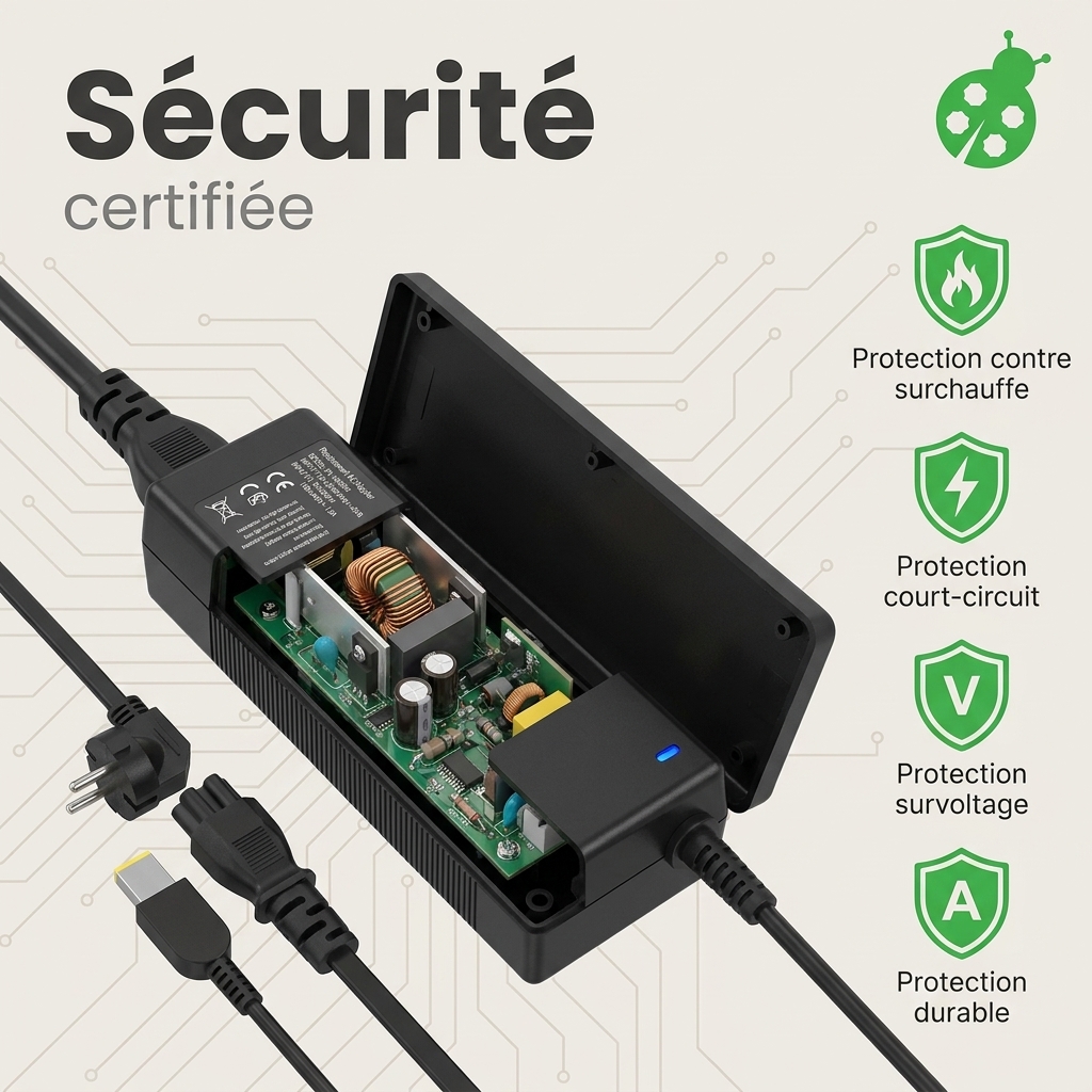 Chargeur ordinateur portable lenovo ideapad g70 80 80fg005bus