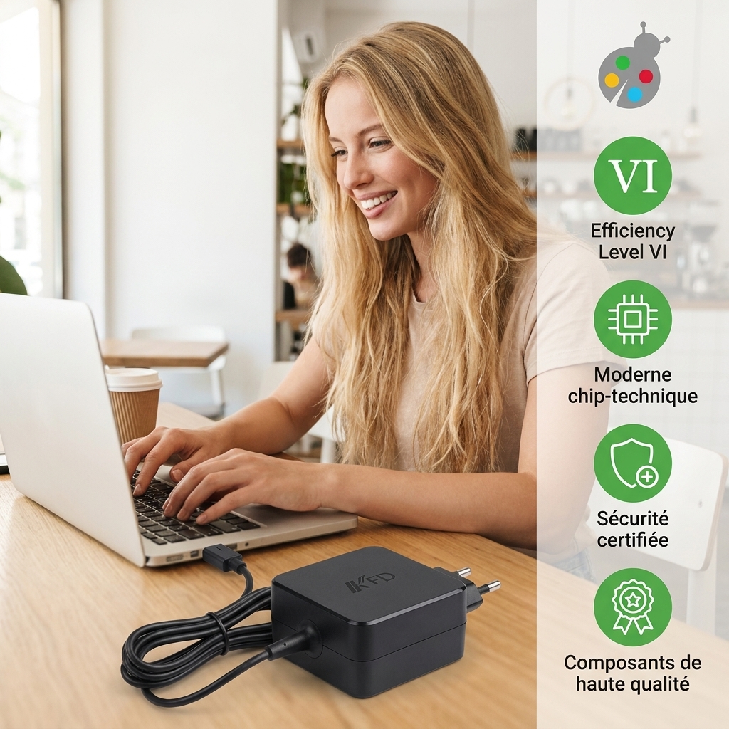 Chargeur ordinateur portable asus eeebook x205t