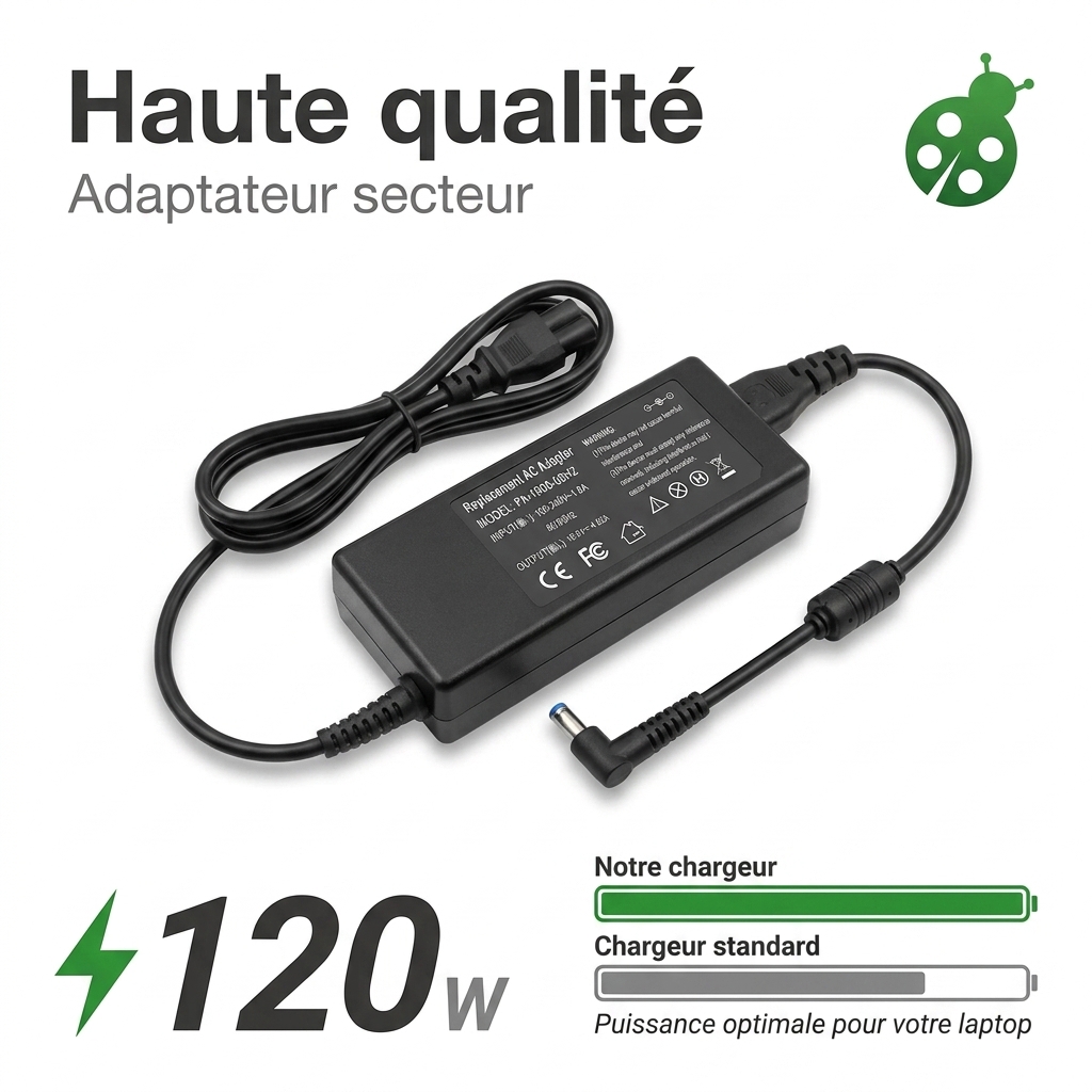 Chargeur ordinateur portable hp  envy 17 j106sf