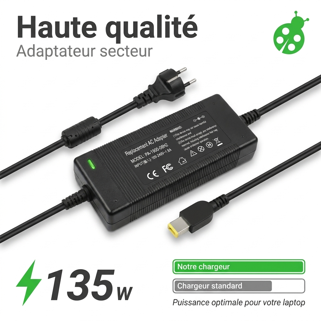 Chargeur ordinateur portable lenovo ideapad y700 17isk